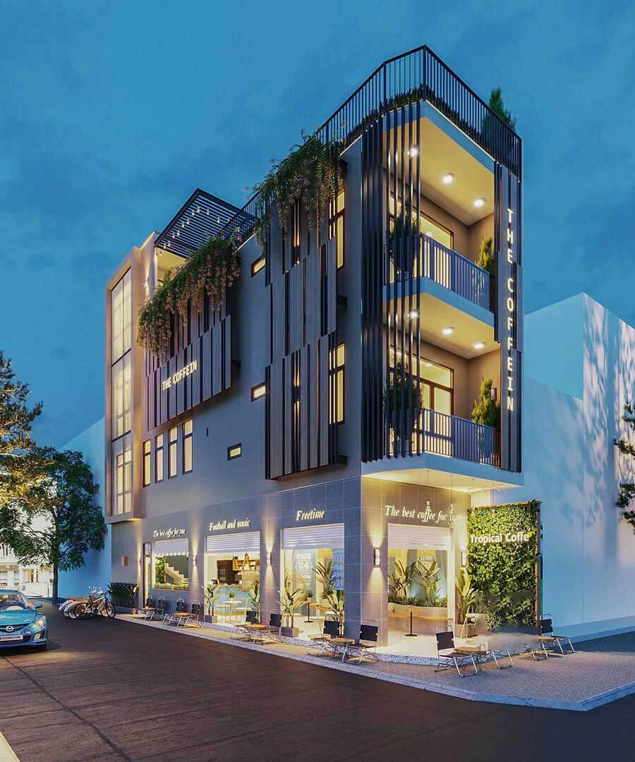 thiet ke nha pho ket hop kinh doanh doc dao an tuong